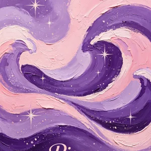 Pisces Zodiac Abstract Art Print