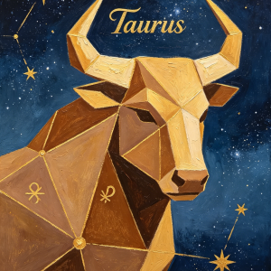 Taurus Constellation Oil Painting Print
